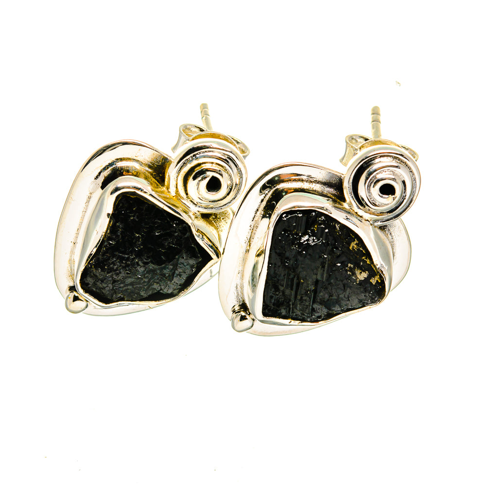 Black Tourmaline Earrings handcrafted by Anasilvercos - EARR420510