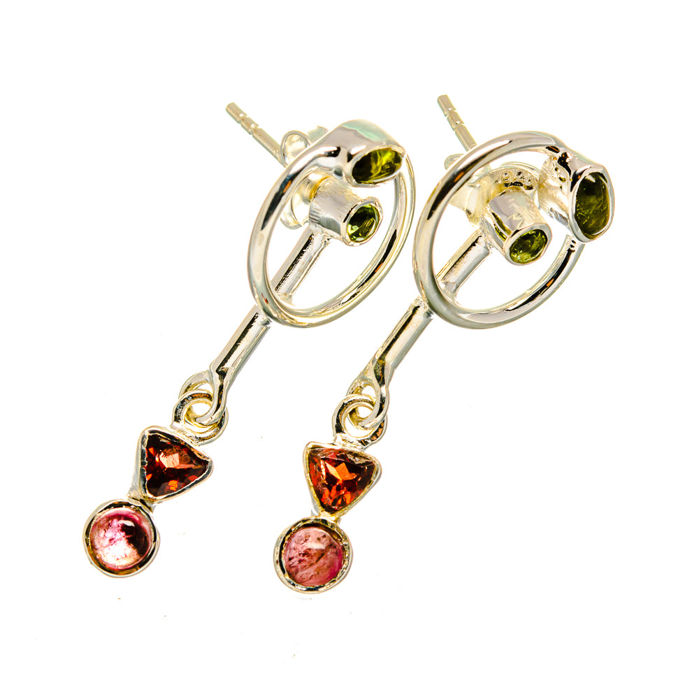 Garnet Earrings handcrafted by Anasilvercos - EARR420525