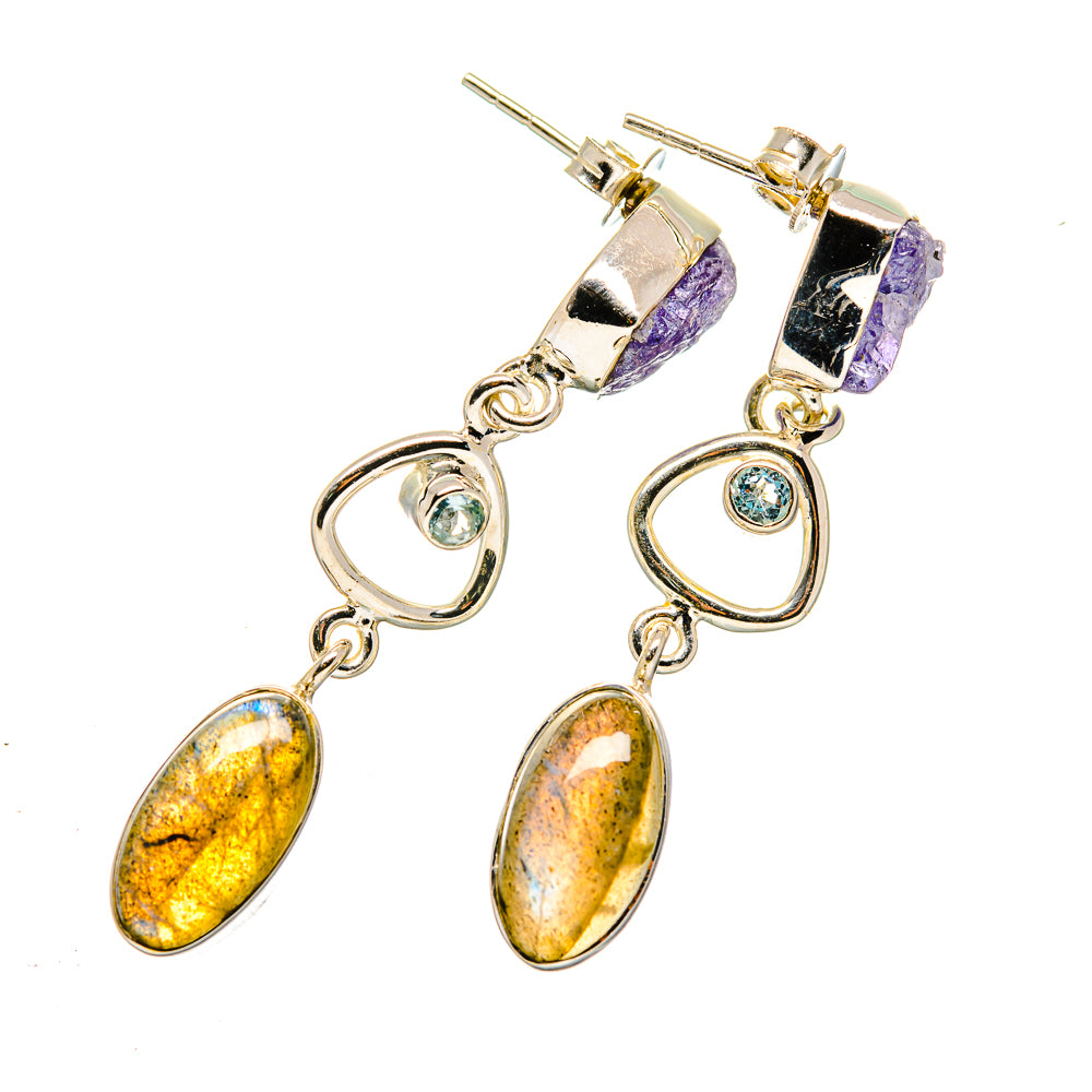 Labradorite Earrings handcrafted by Anasilvercos - EARR420535