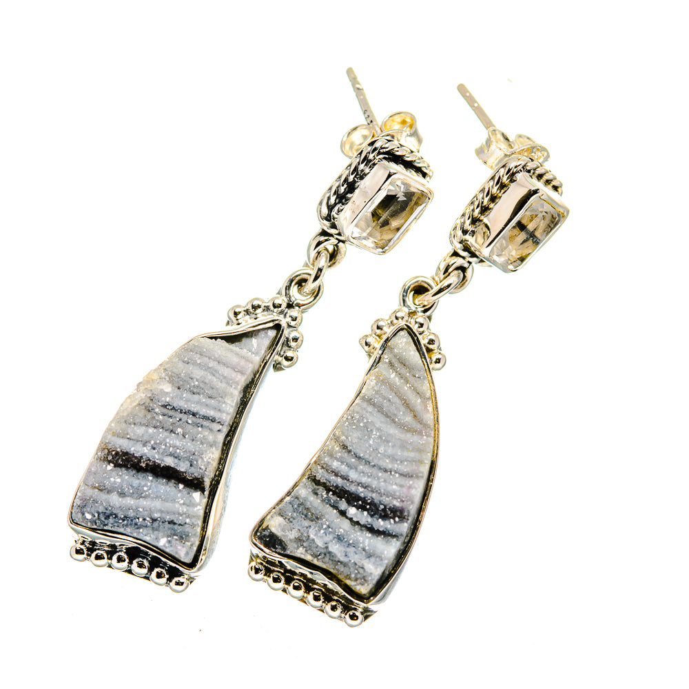 Desert Druzy Earrings handcrafted by Anasilvercos - EARR420544