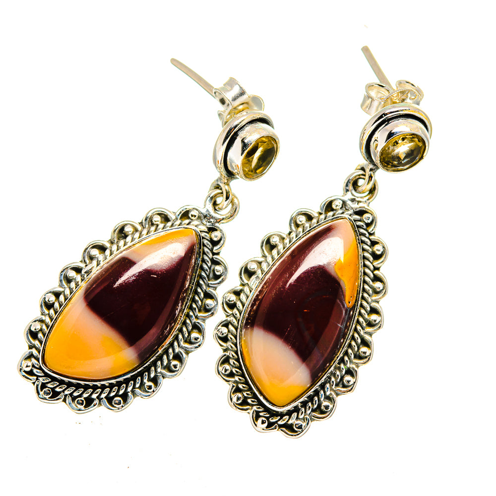 Mookaite Earrings handcrafted by Anasilvercos - EARR420548