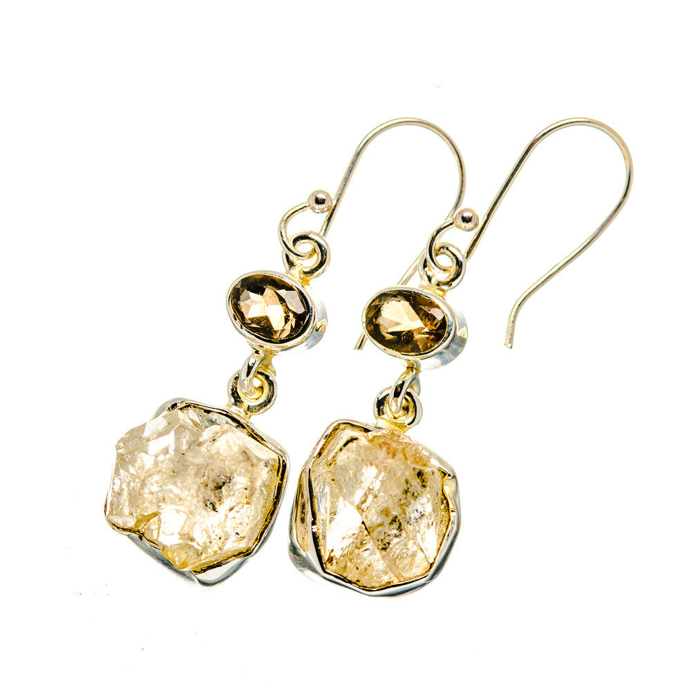 Herkimer Diamond Earrings handcrafted by Anasilvercos - EARR420556