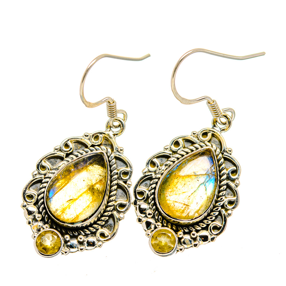 Labradorite Earrings handcrafted by Anasilvercos - EARR420568