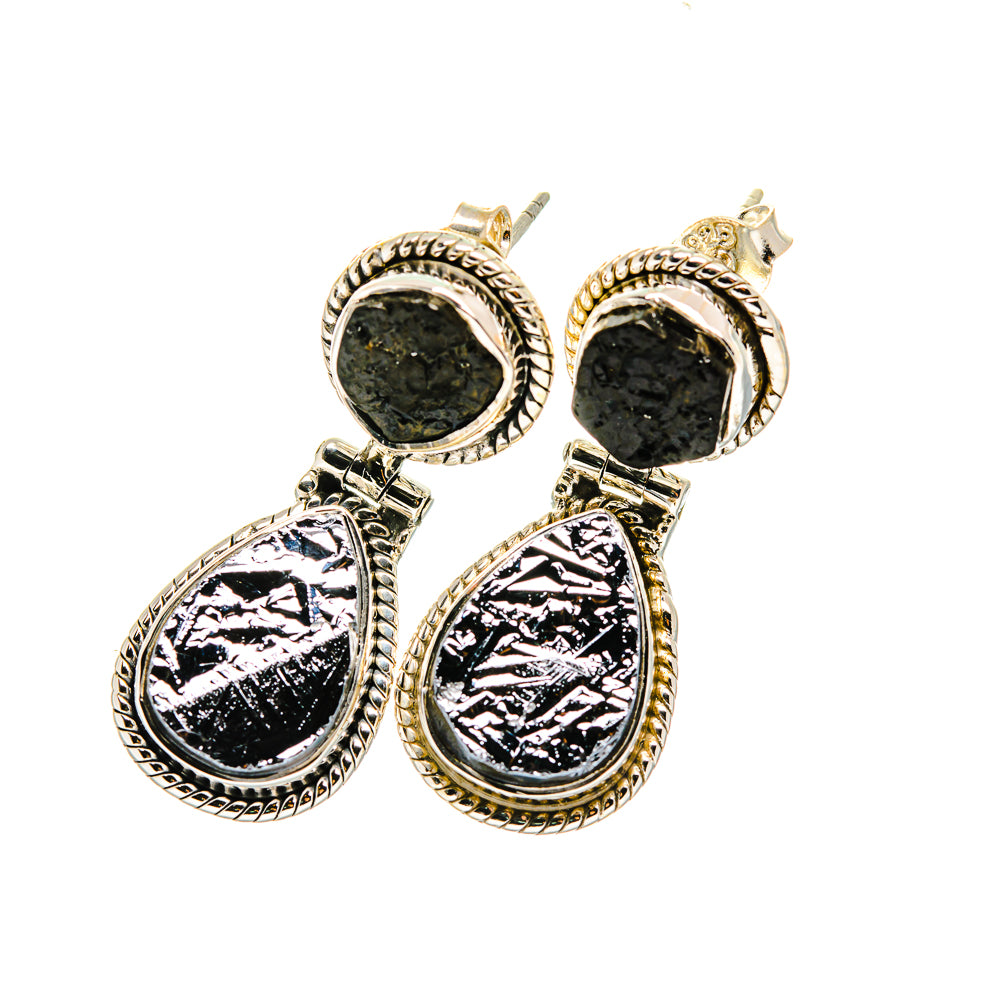 Shungite Earrings handcrafted by Anasilvercos - EARR420569