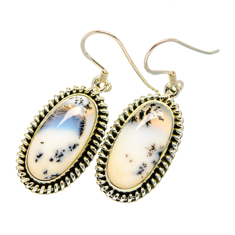 Dendritic Opal Earrings handcrafted by Anasilvercos - EARR420575