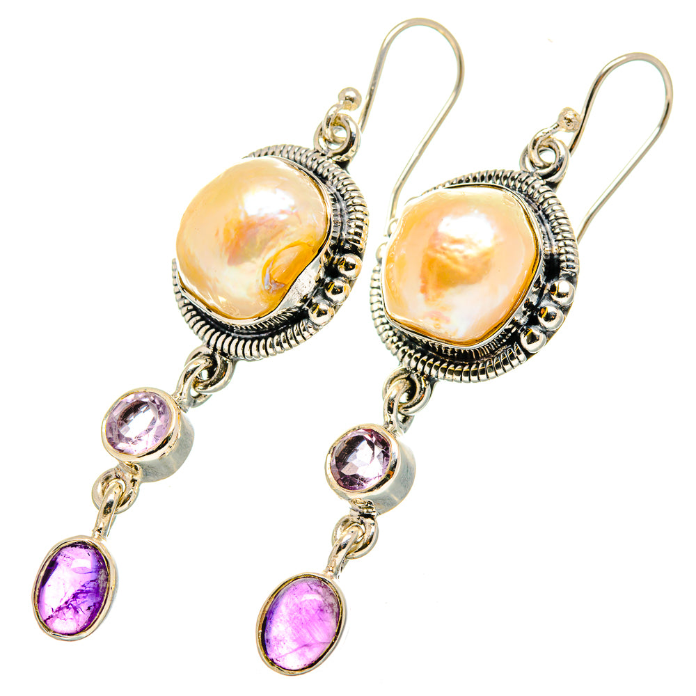 Mother Of Pearl Earrings handcrafted by Anasilvercos - EARR420587