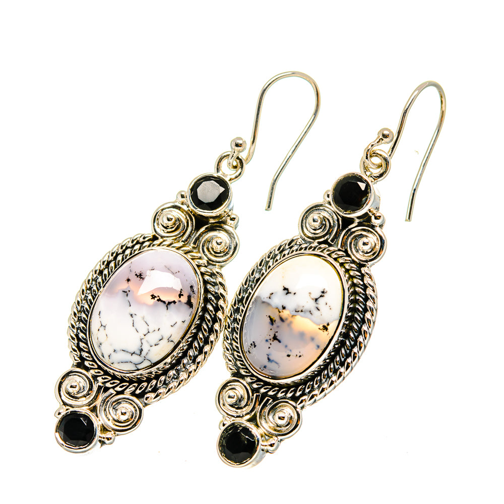 Dendritic Opal Earrings handcrafted by Anasilvercos - EARR420599