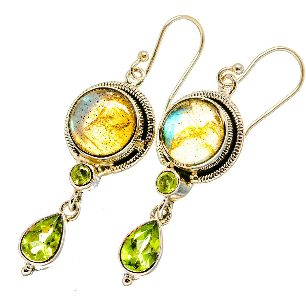 Labradorite Earrings handcrafted by Anasilvercos - EARR420613