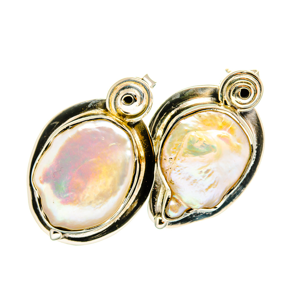 Mother Of Pearl Earrings handcrafted by Anasilvercos - EARR420627