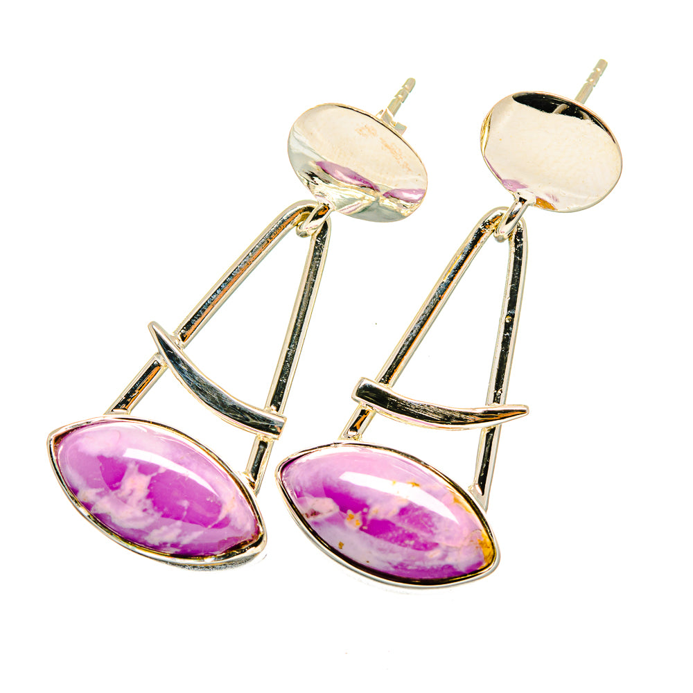 Phosphosiderite Earrings handcrafted by Anasilvercos - EARR420628