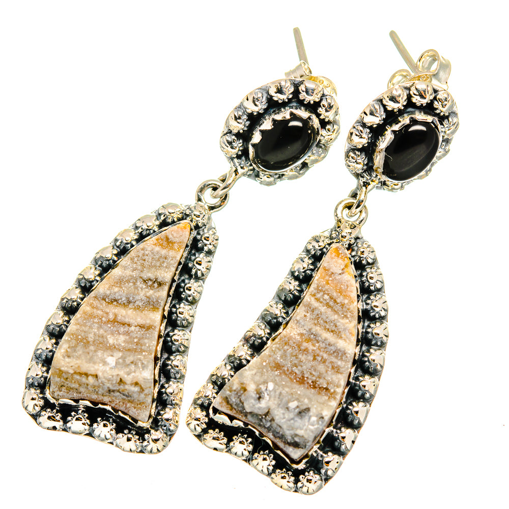 Desert Druzy Earrings handcrafted by Anasilvercos - EARR420629