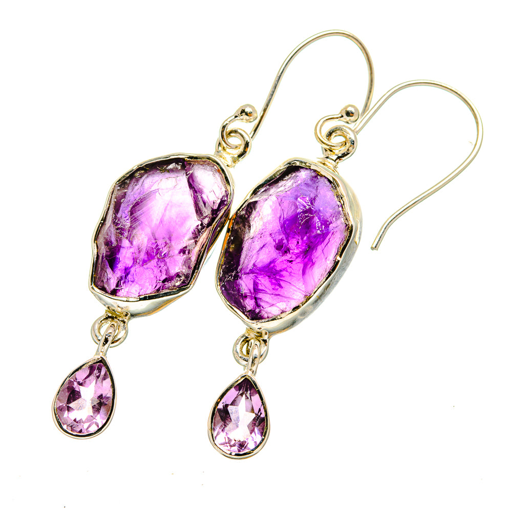 Amethyst Earrings handcrafted by Anasilvercos - EARR420635
