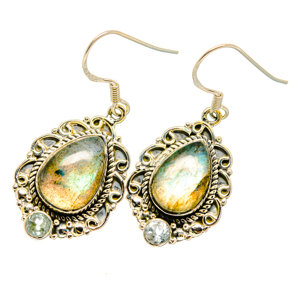 Labradorite Earrings handcrafted by Anasilvercos - EARR420645
