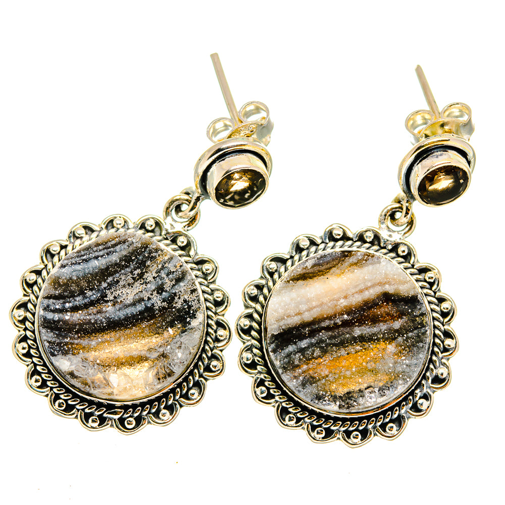 Desert Druzy Earrings handcrafted by Anasilvercos - EARR420646