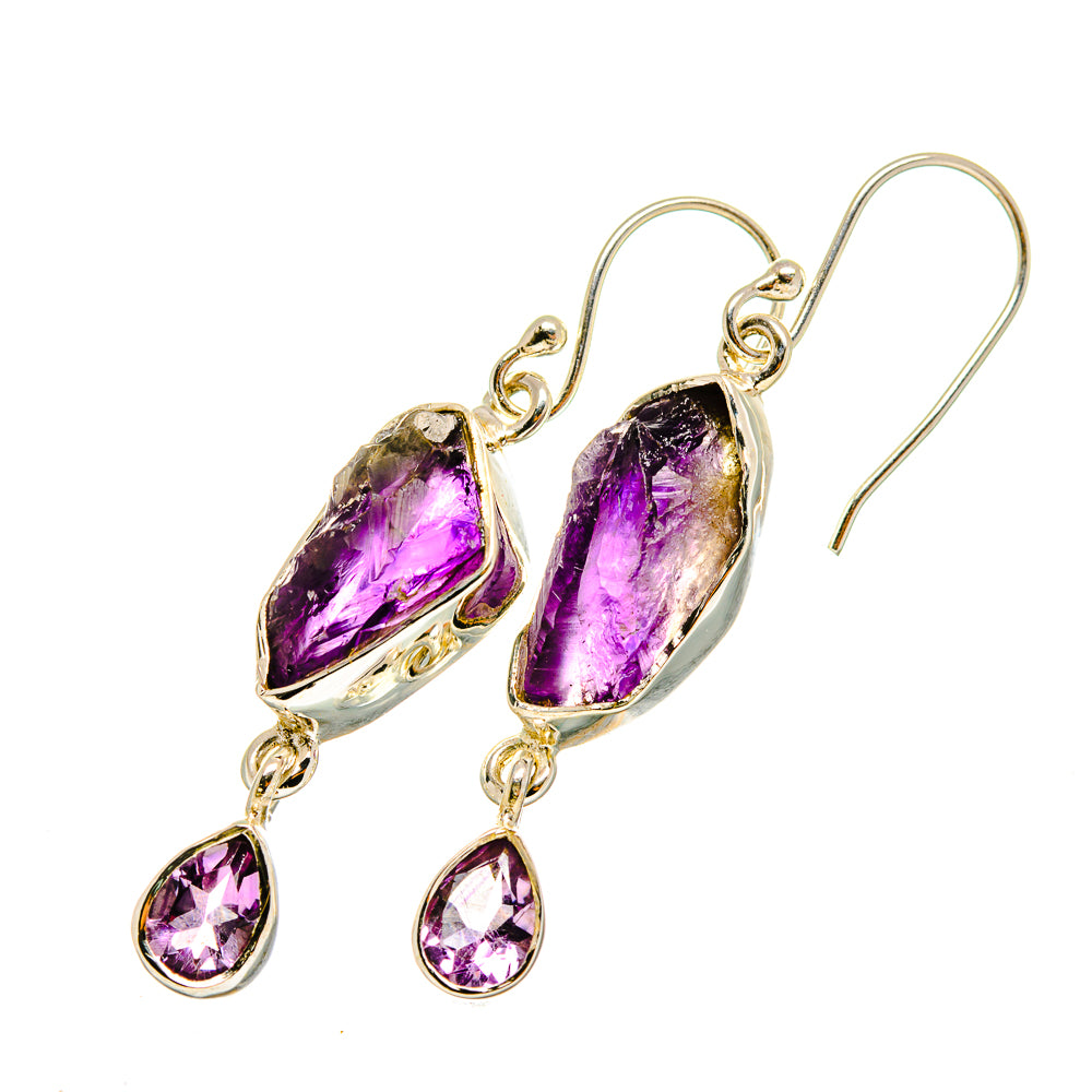 Amethyst Earrings handcrafted by Anasilvercos - EARR420648