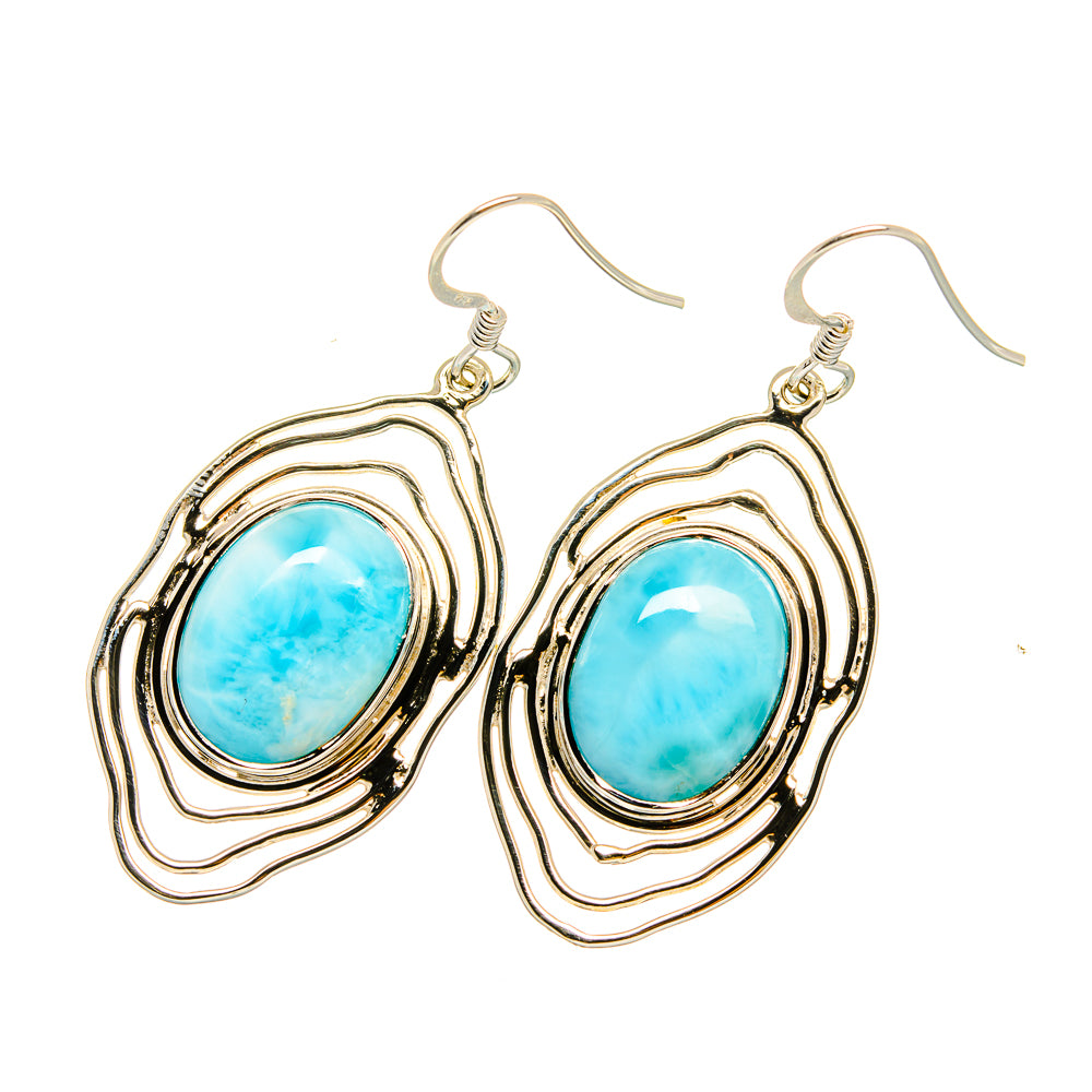Larimar Earrings handcrafted by Anasilvercos - EARR420649