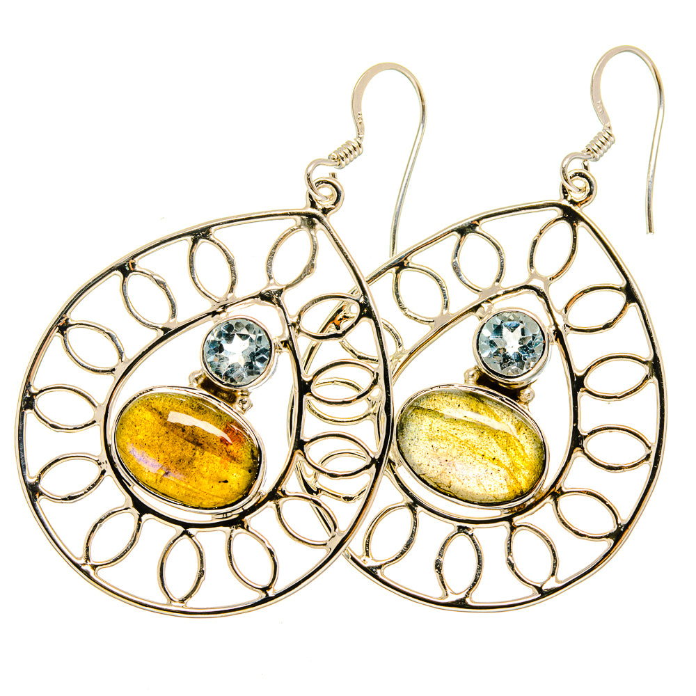Labradorite Earrings handcrafted by Anasilvercos - EARR420656