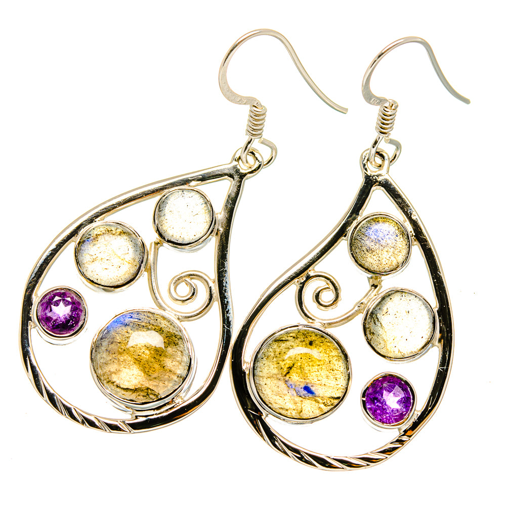 Labradorite Earrings handcrafted by Anasilvercos - EARR420679