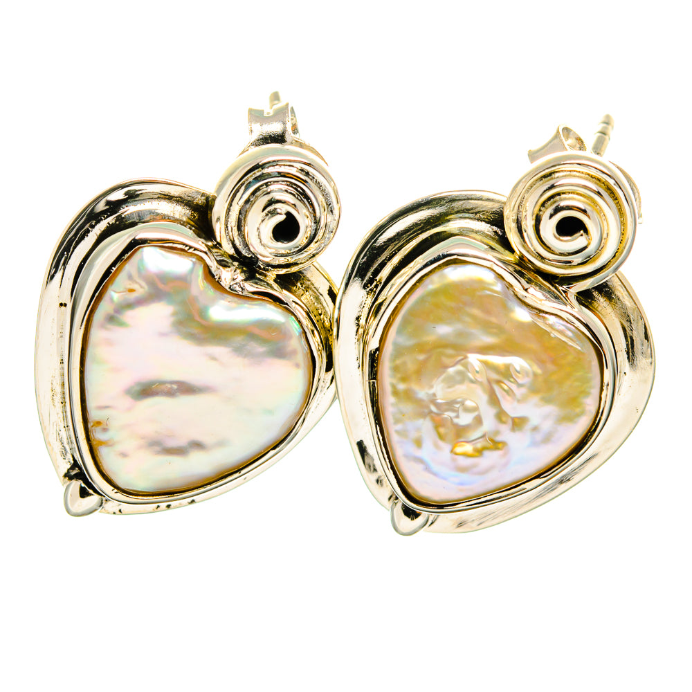 Mother Of Pearl Earrings handcrafted by Anasilvercos - EARR420684