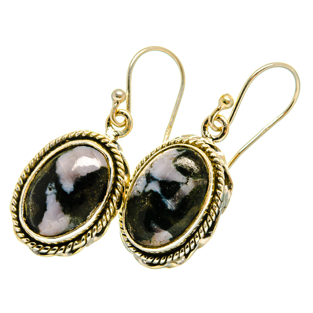 Gabbro Stone Earrings handcrafted by Anasilvercos - EARR420691 - Photo 2