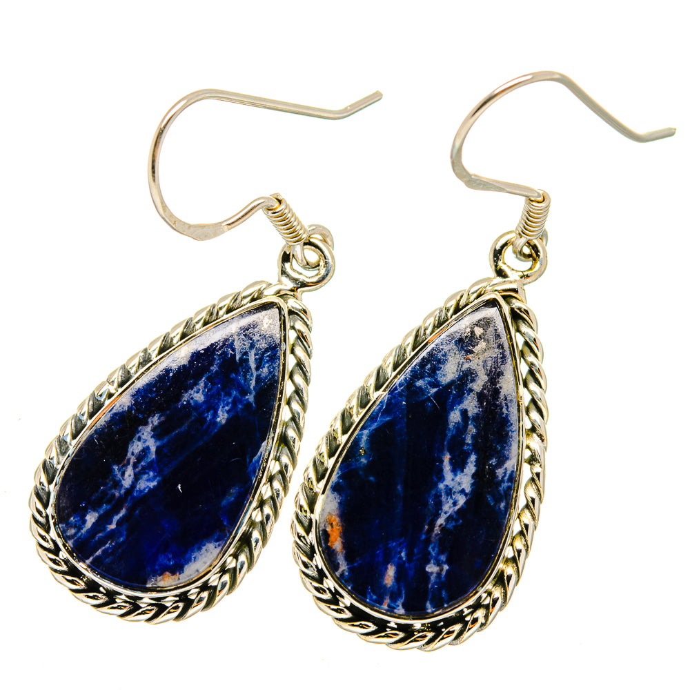 Sodalite Earrings handcrafted by Anasilvercos - EARR420693