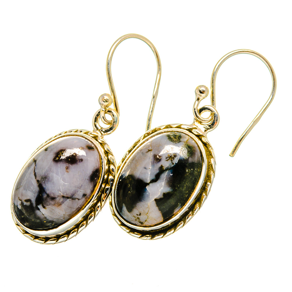 Gabbro Stone Earrings handcrafted by Anasilvercos - EARR420703