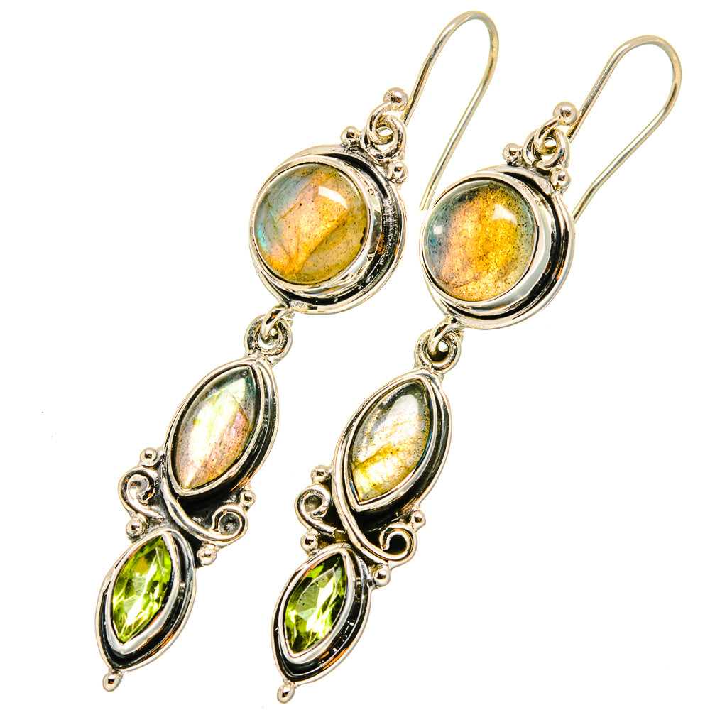 Labradorite Earrings handcrafted by Anasilvercos - EARR420707