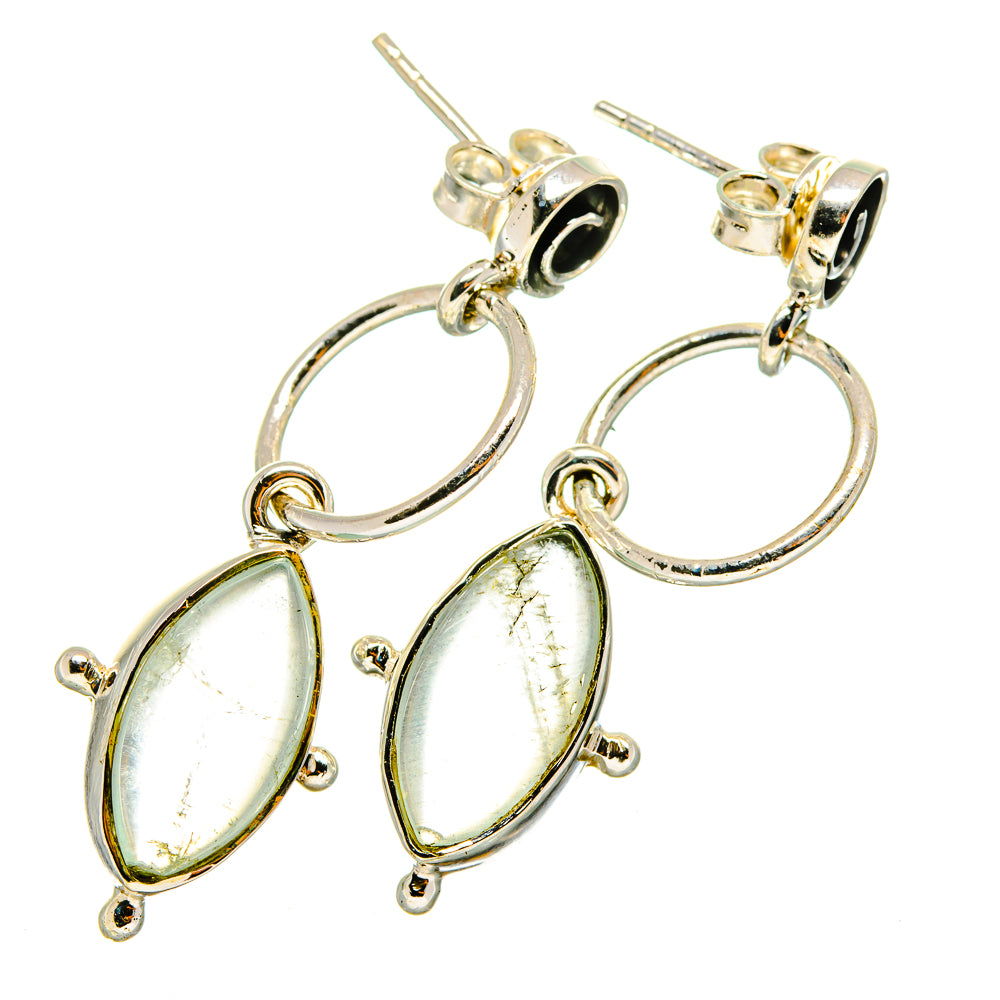 Aqua Chalcedony Earrings handcrafted by Anasilvercos - EARR420718
