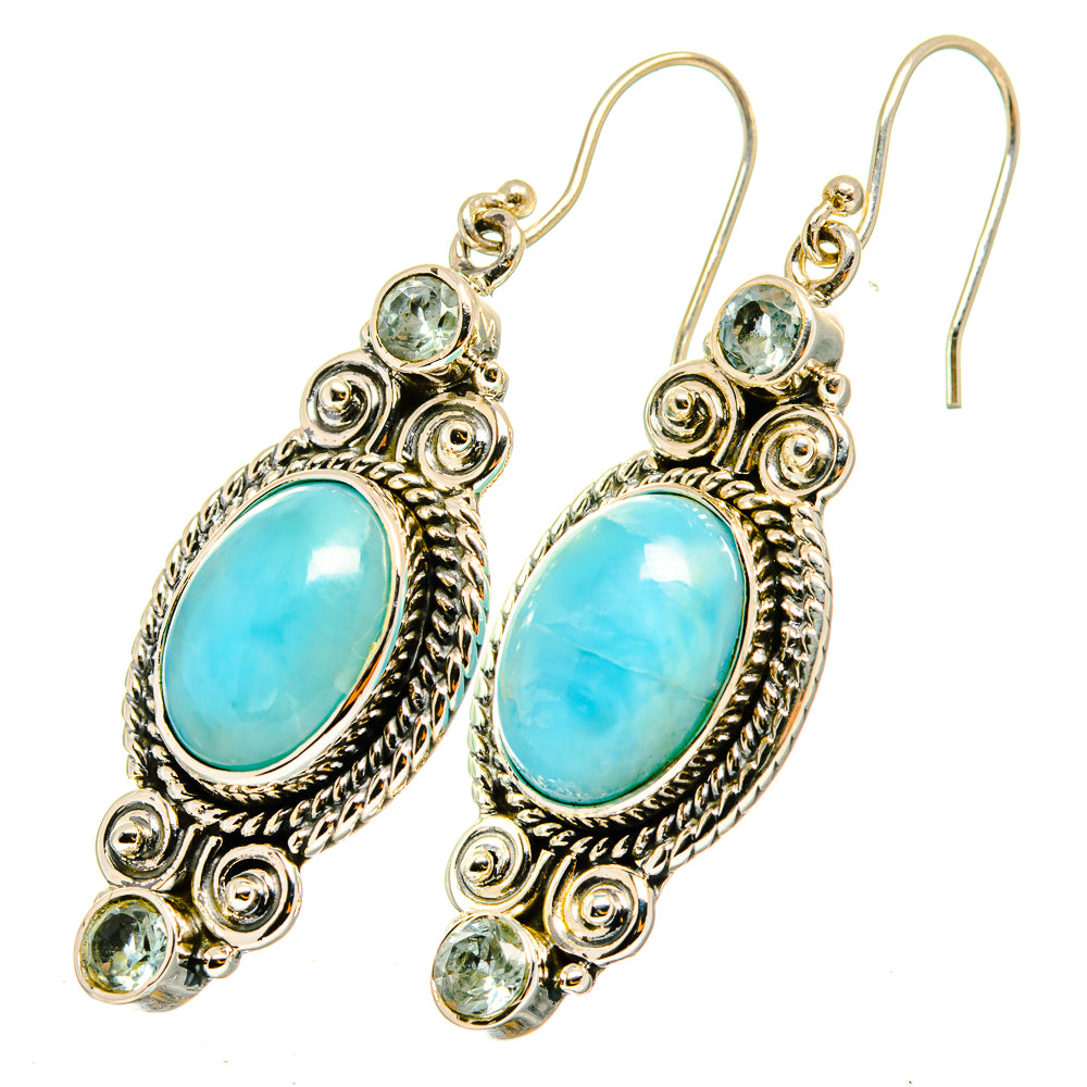 Larimar Earrings handcrafted by Anasilvercos - EARR420719