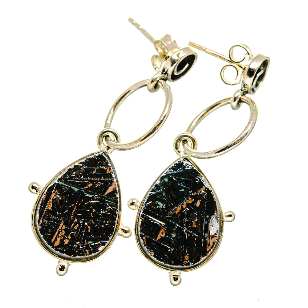 Shungite Earrings handcrafted by Anasilvercos - EARR420720