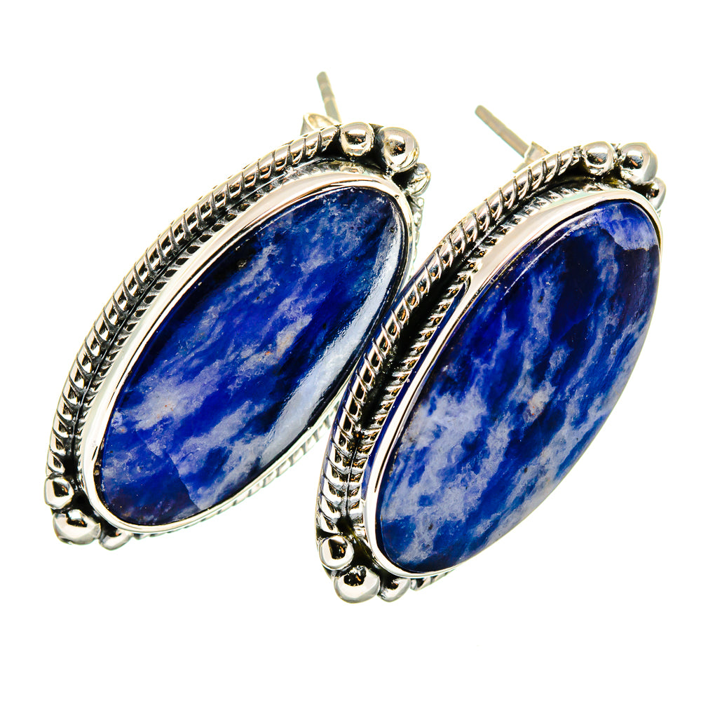 Sodalite Earrings handcrafted by Anasilvercos - EARR420726