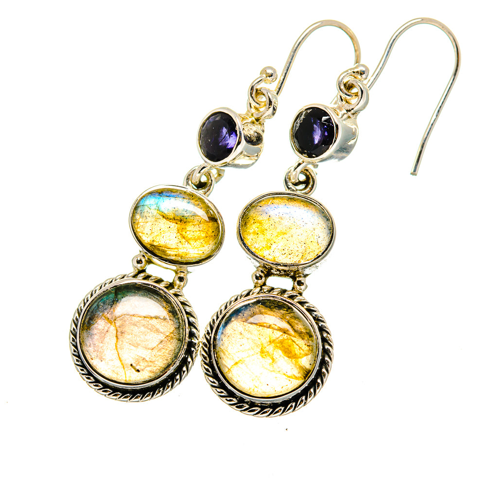 Labradorite Earrings handcrafted by Anasilvercos - EARR420728
