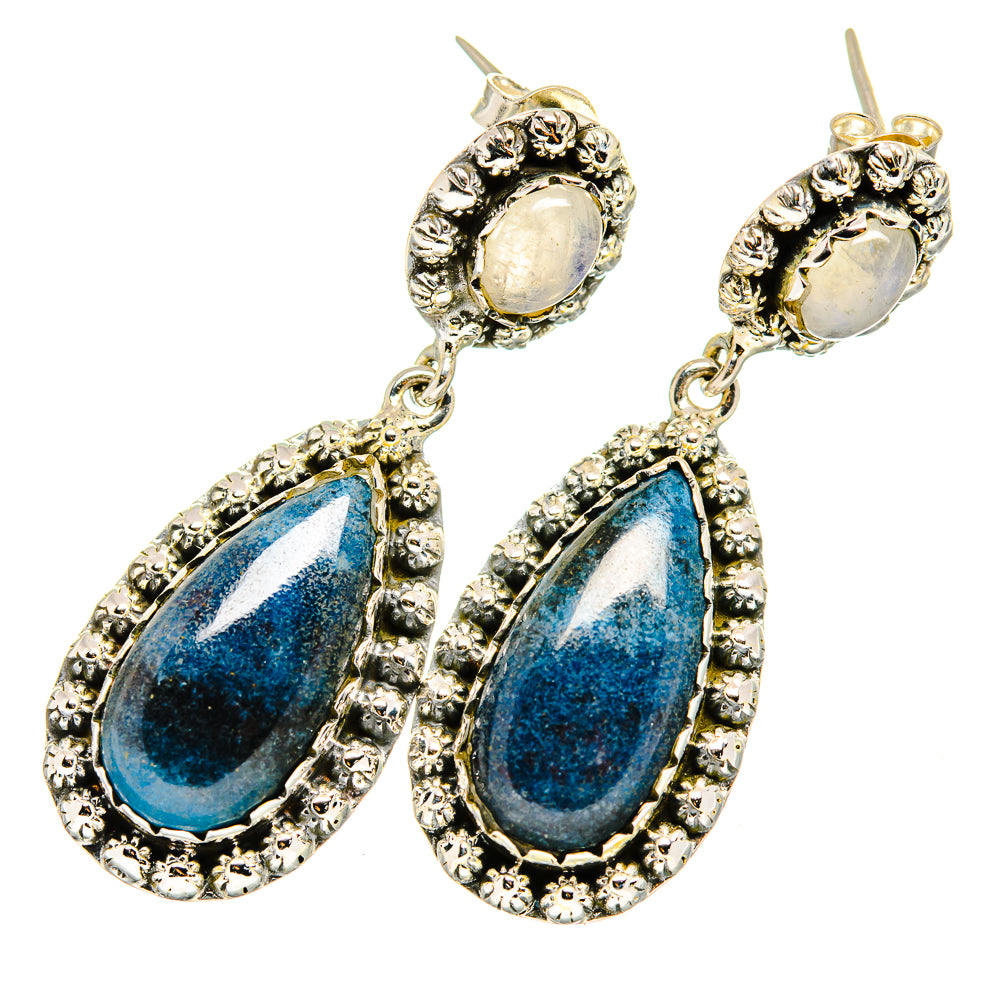 Chrysocolla Earrings handcrafted by Anasilvercos - EARR420735