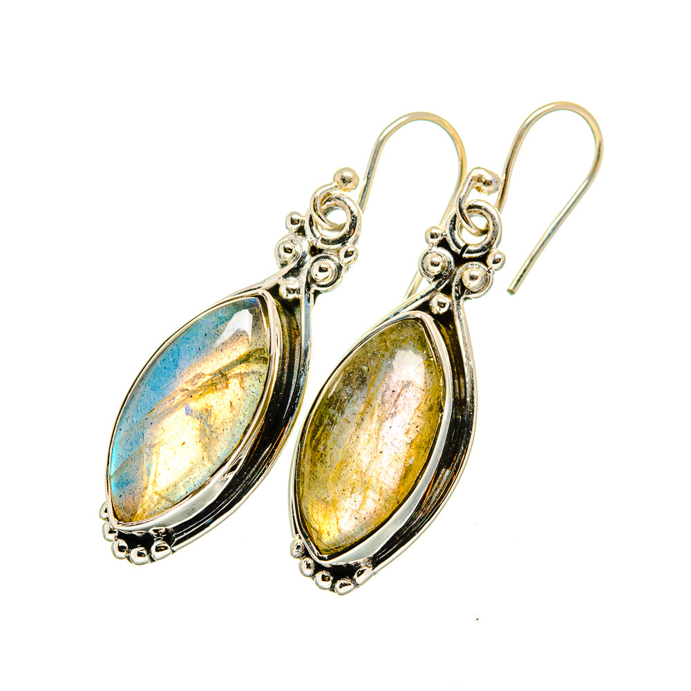Labradorite Earrings handcrafted by Anasilvercos - EARR420740
