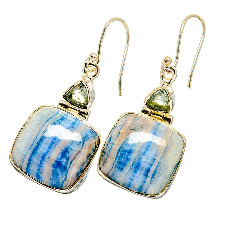 Blue Scheelite Earrings handcrafted by Anasilvercos - EARR420747