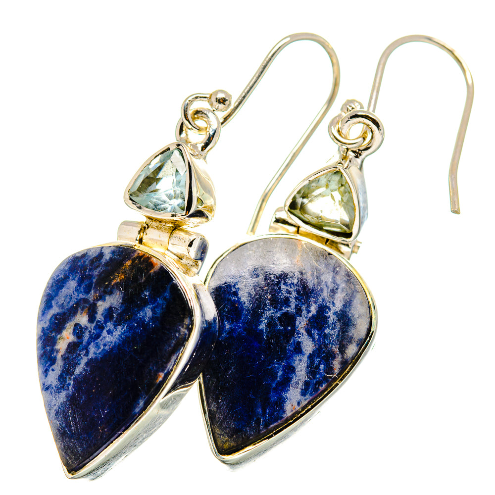 Sodalite Earrings handcrafted by Anasilvercos - EARR420748