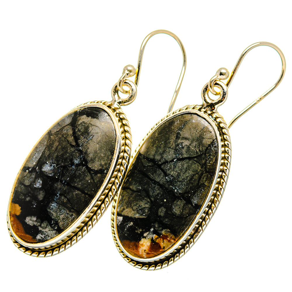 Picasso Jasper Earrings handcrafted by Anasilvercos - EARR420755