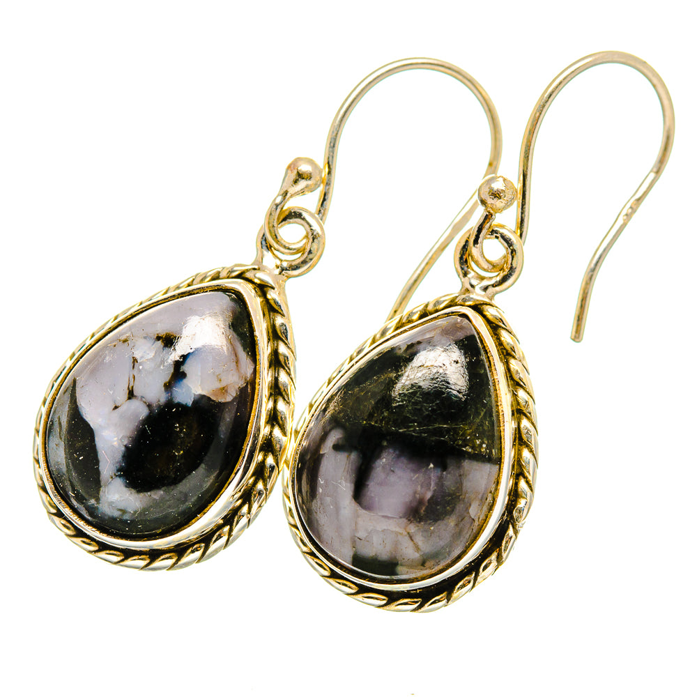 Gabbro Stone Earrings handcrafted by Anasilvercos - EARR420756 - Photo 2