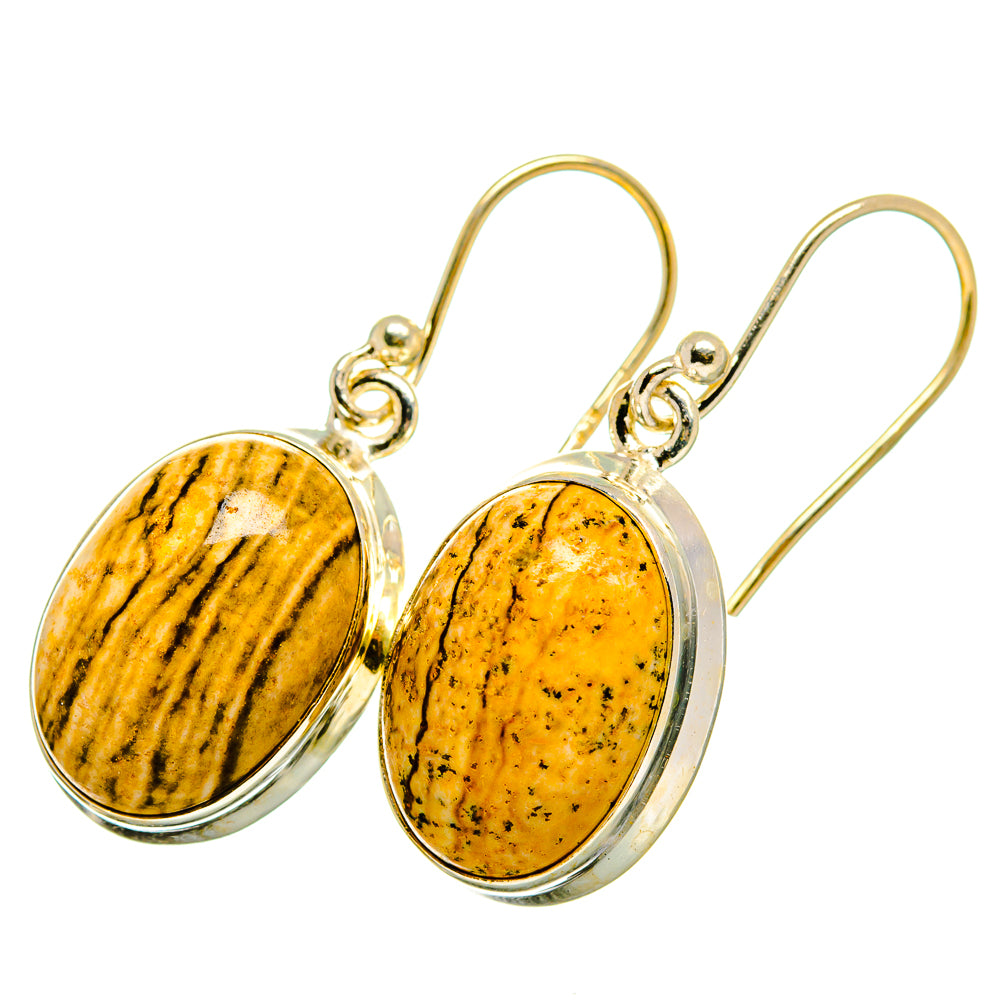Picture Jasper Earrings handcrafted by Anasilvercos - EARR420759