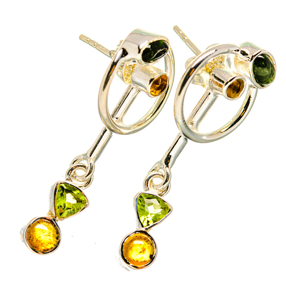 Peridot Earrings handcrafted by Anasilvercos - EARR420783