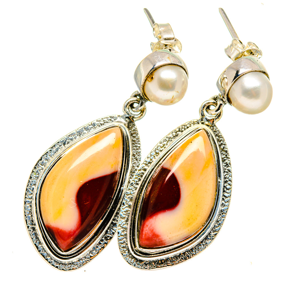 Mookaite Earrings handcrafted by Anasilvercos - EARR420785