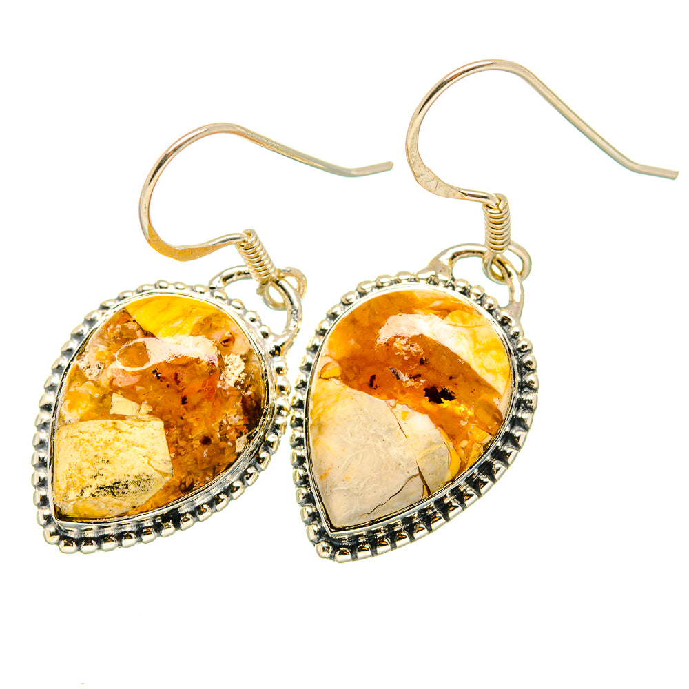 Brecciated Mookaite Earrings handcrafted by Anasilvercos - EARR420795