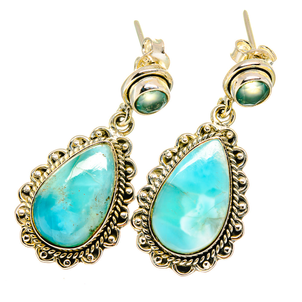 Larimar Earrings handcrafted by Anasilvercos - EARR420797