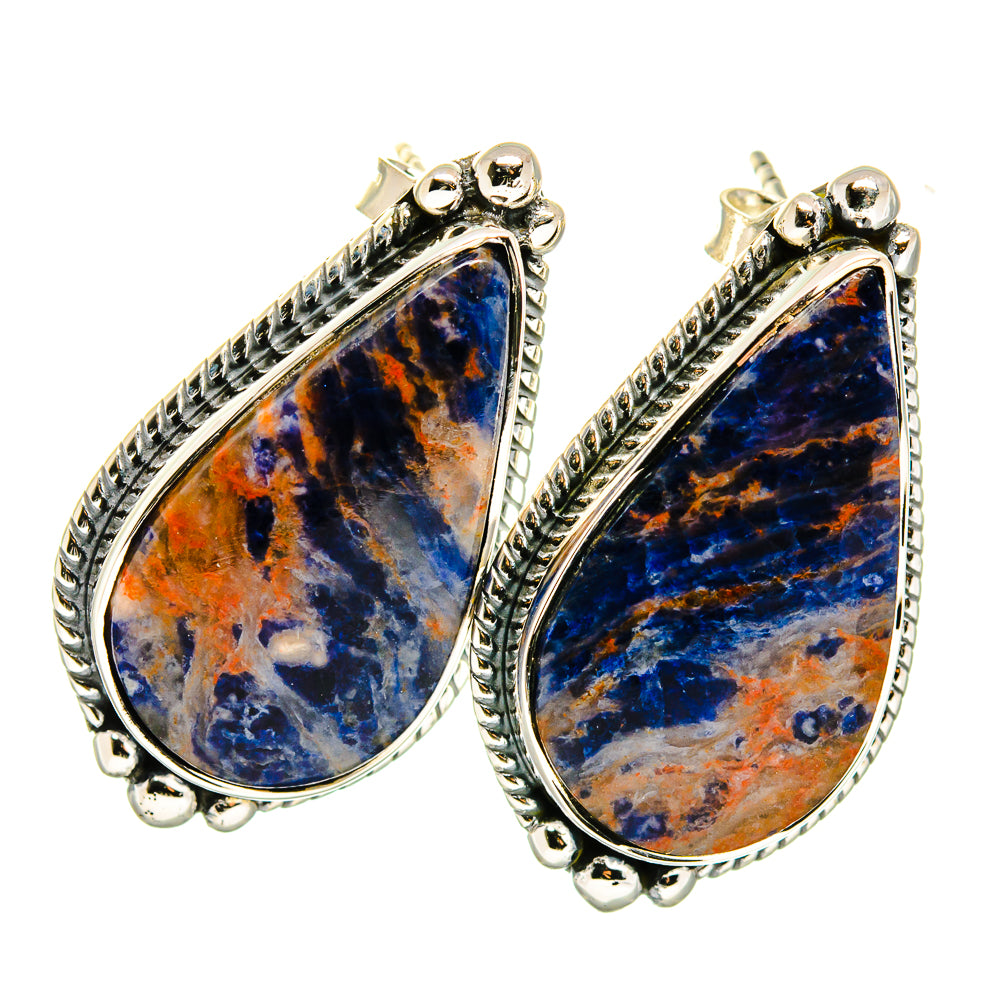Sodalite Earrings handcrafted by Anasilvercos - EARR420799
