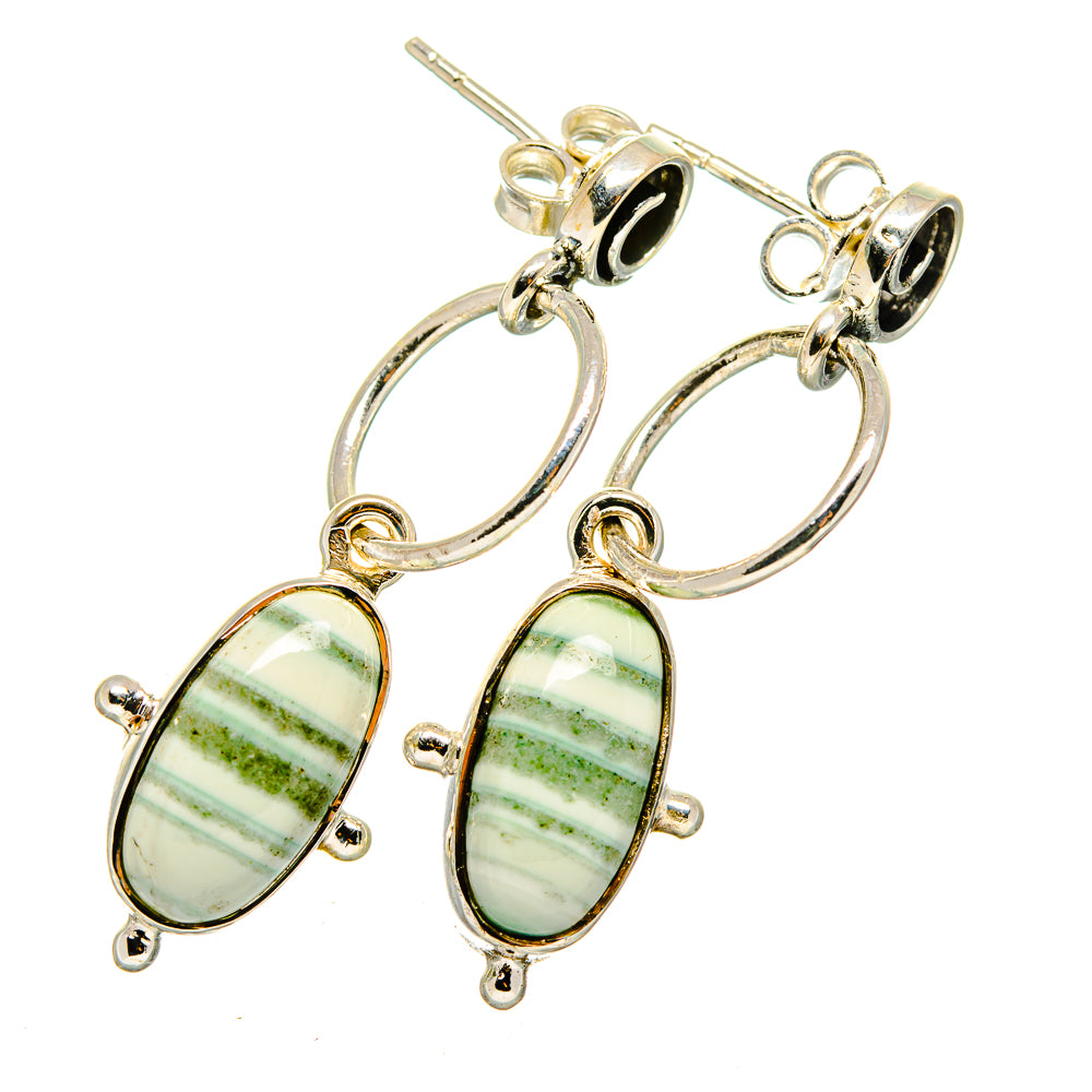 Green Jasper Earrings handcrafted by Anasilvercos - EARR420802
