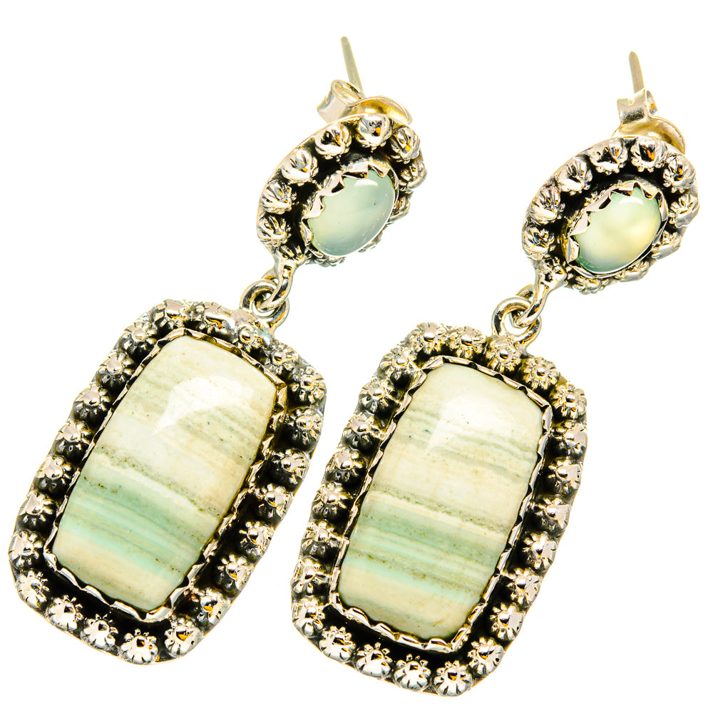 Green Jasper Earrings handcrafted by Anasilvercos - EARR420805