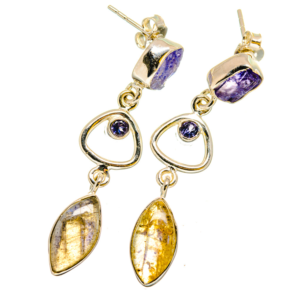 Labradorite Earrings handcrafted by Anasilvercos - EARR420806