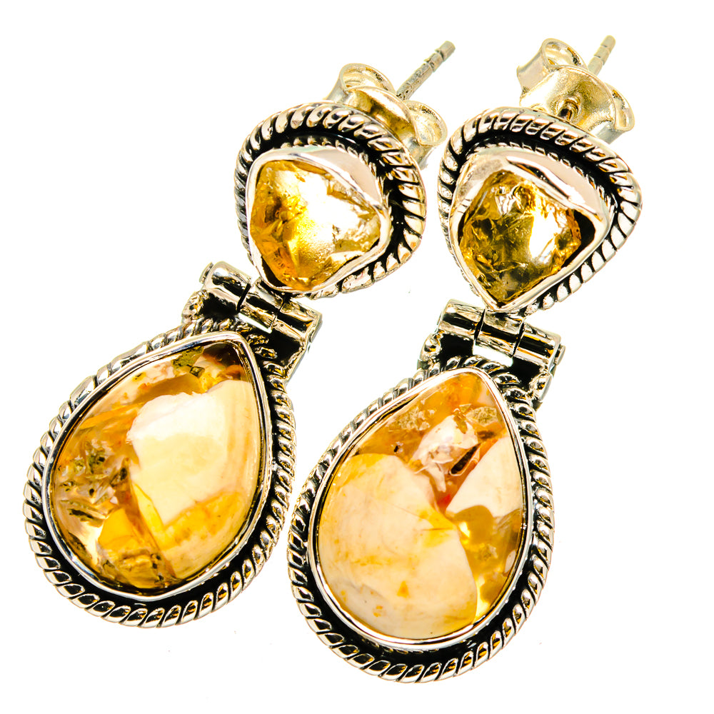 Brecciated Mookaite Earrings handcrafted by Anasilvercos - EARR420811