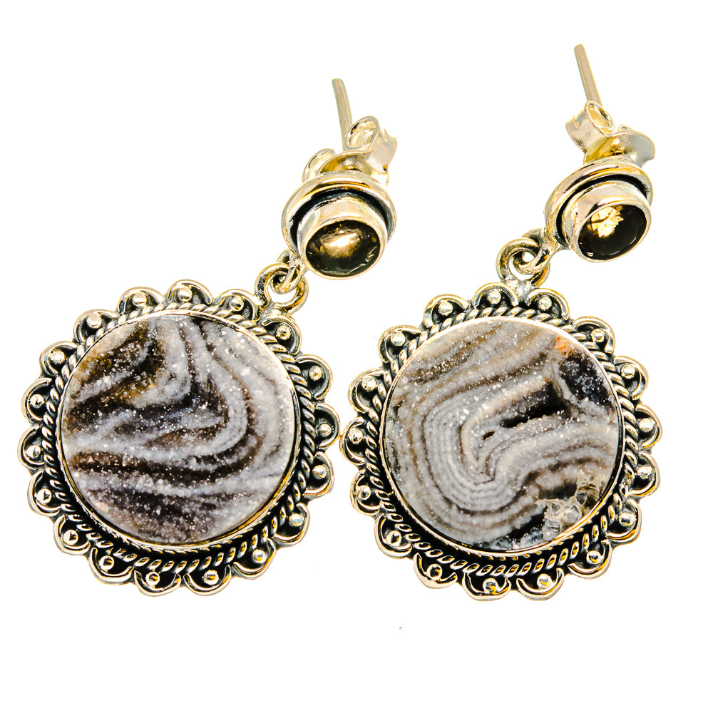Desert Druzy Earrings handcrafted by Anasilvercos - EARR420814