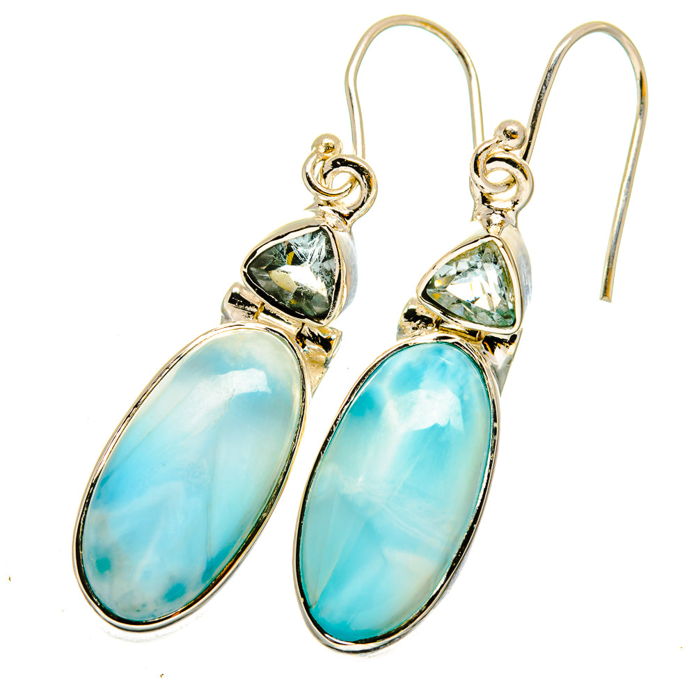 Larimar Earrings handcrafted by Anasilvercos - EARR420829